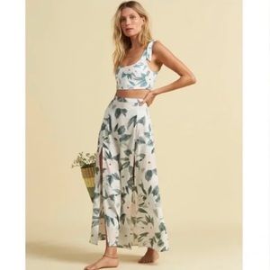 Billabong x the salty blonde peachy keen maxi skirt